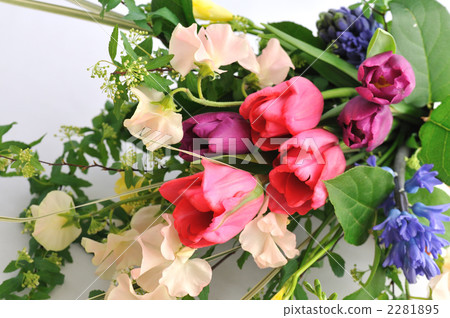 green leaf, flower arrangement, flower arrangements 2281895