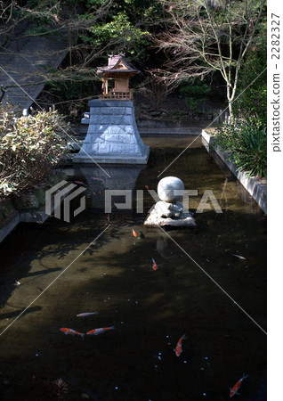 Ishigomejin Shrine pond 2282327