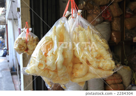 魚浮動袋子食品成分曼谷泰國 2284304