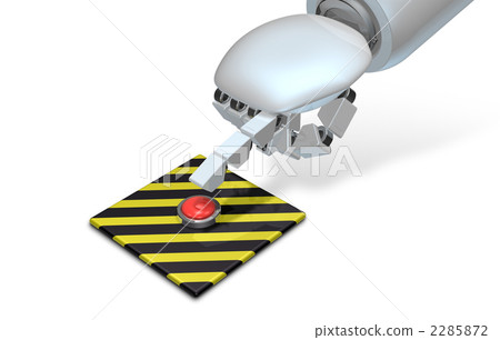 表示推動發射按鈕CG的機器人的圖像 2285872