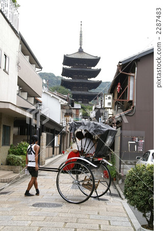 Tower of Yasaka Kyoto rickshaw Tower of Yasaka Kyoto rickshaw 2287483