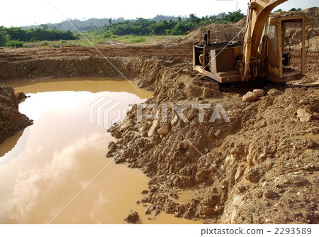 Gold Mining Site In Ghana Stock Photo 2293589 Pixta