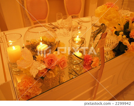 裝飾花 蠟燭 婚禮 2299942