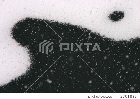 Snow pattern on the lake Snow pattern on the lake 2301885