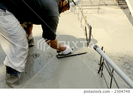 Housing foundation concrete ironed finish 2304749