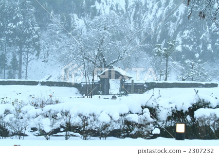 Asakura Ruins Karon and snow scenery 2307232