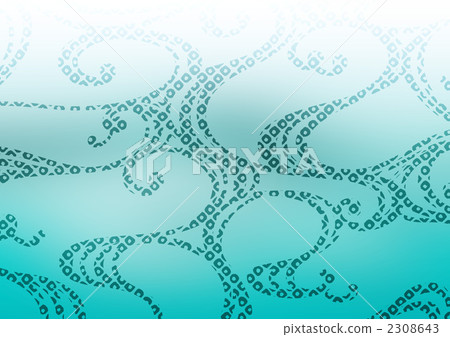 Wavy Design Computer Portrait wave pattern, abstract, computer graphic - Stock Illustration [2308643 ...