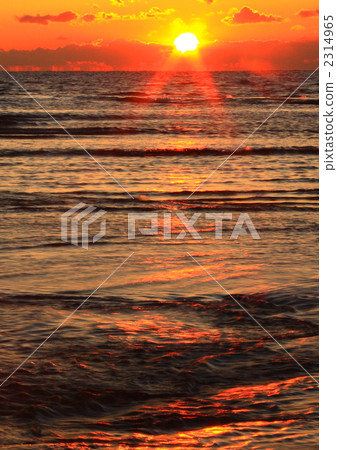 The sunset dyed heaven Kanosaki coast 2314965