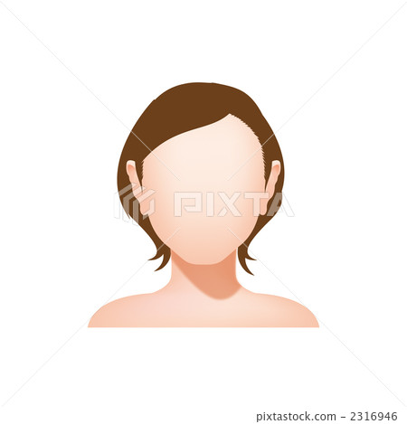 Illustration of female face (front) Illustration of female face (front) 2316946