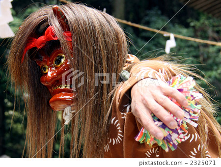 魔鬼面具 宗教音樂 古老的神道教音樂和舞蹈 2325071