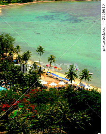 The sandy beach of Tumon Bay (Guam Island) The sandy beach of Tumon Bay (Guam Island) 2326619