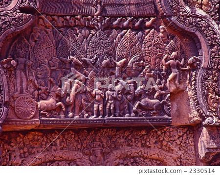 吳哥遺址雕塑“Banteay Srei”（暹粒/柬埔寨） 2330514