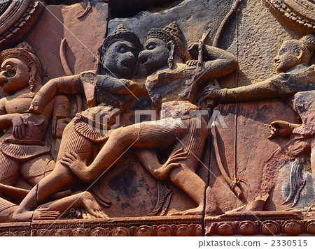 吳哥遺址雕塑“Banteay Srei”(暹粒/柬埔寨) 吳哥遺址雕塑“Banteay Srei”(暹粒/柬埔寨) 2330515