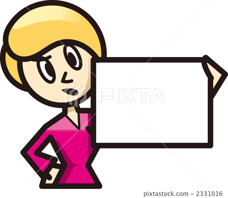 A woman with a board A woman with a board 2331016