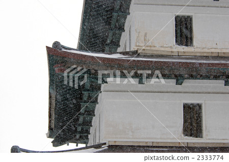 走在松前·下雪的松前城堡城堡塔 走在松前·下雪的松前城堡城堡塔 2333774