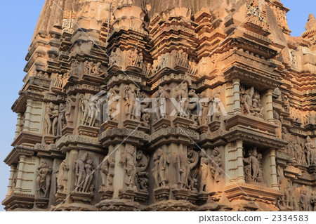 Temple of Khajuraho Wall sculpture of the Chitragutta temple of the West group Temple of Khajuraho Wall sculpture of the Chitragutta temple of the West group 2334583