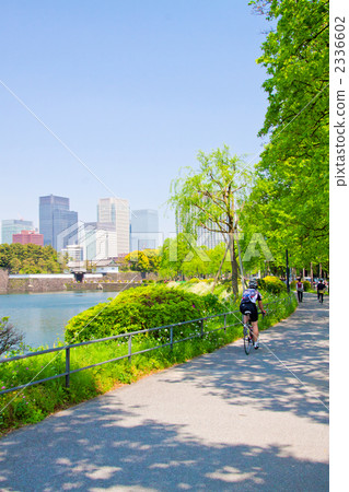 jogging course, cycling, city center 2336602