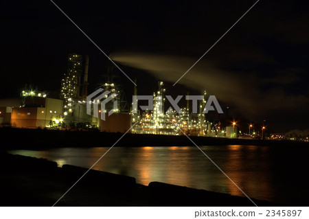 Factory night view Factory night view 2345897