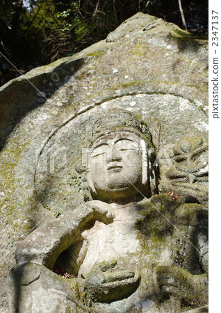 Mr. Kannon carved in a rock Mr. Kannon carved in a rock 2347137