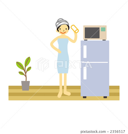 A woman who has a bath A woman who has a bath 2356517