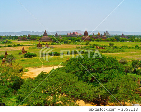 Pagoda forested in the plain (Bagan / Myanmar) 2358118