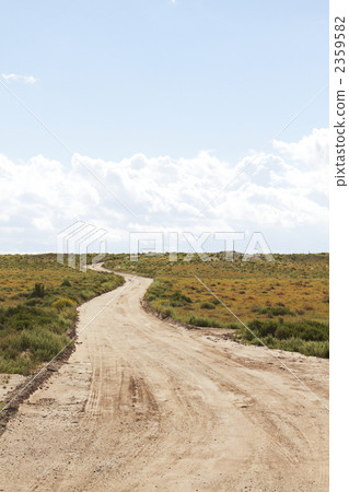 Kunekne path leading to the horizon, Indian protected area, America 2359582