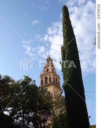 Mesquita的Alminar塔和賽普拉斯 Mesquita的Alminar塔和賽普拉斯 2359816