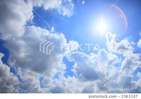 雲彩和太陽在藍天 雲彩和太陽在藍天 2363187