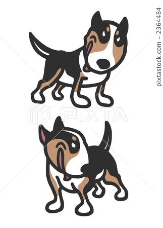 Bull Terrier (stand) Black & Brown 2364484
