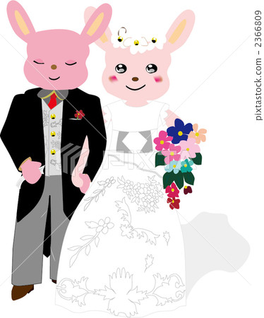 Marriage rabbit - Stock Illustration [2366809] - PIXTA