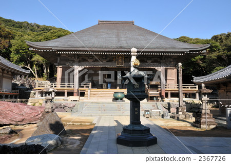 [Shikoku 88 places] No. 38 Kongofukuji main hall and blue sky Tosashimizu City, Kochi Prefecture 2367726