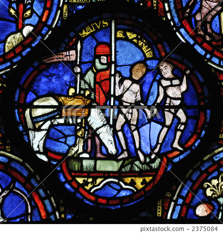 沙特爾大教堂彩色玻璃，黃道十二宮，雙子座 2375084