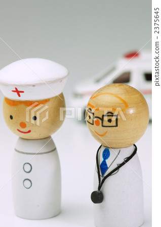 Doctors, nurses and ambulances 2375645