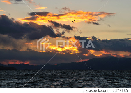 Lake Biwa in winter Lake Biwa in winter 2377185