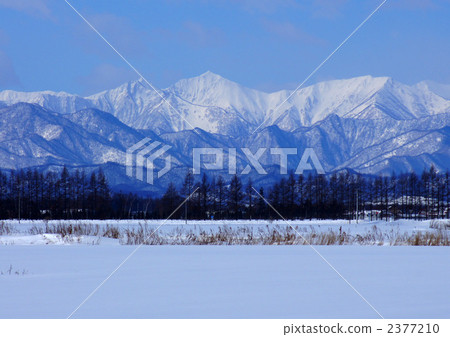 Hidaka Range in winter 2377210