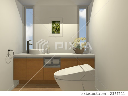 Interior paris of the toilet space 2377311