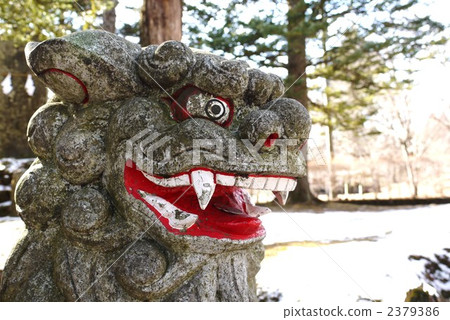 komainu, guardian lion-dogs, suwshrine 2379386