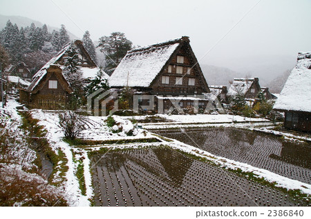 茅草屋頂 稻草茅草屋頂 村莊 2386840