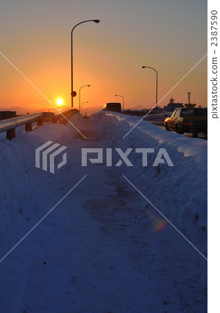 evening scene, winter scenery, winterscene 2387590