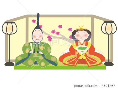 Ochoukin and Hina Dolls Hina dolls Chicken decorations Domestic backdrops 2391867