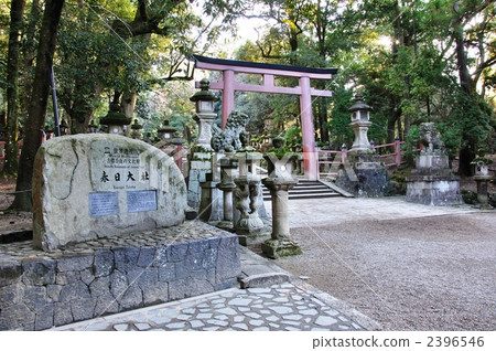 World Heritage Kasuga Taisha Shrine and two Torii Torii 2396546