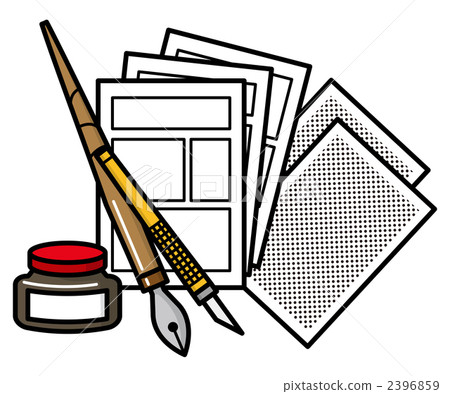 painting material, screen tone, cutter knife 2396859