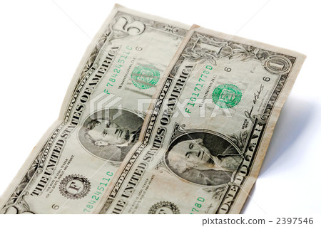 美元鈔票1美元5美元鈔票 2397546