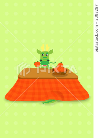 New year's card of Dragon year 2398287