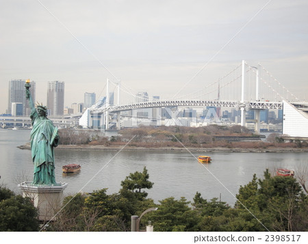 rainbow bridge, statue of liberty, landmark 2398517