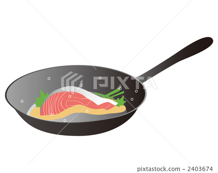 在煎鍋中烹飪 在煎鍋中烹飪 2403674