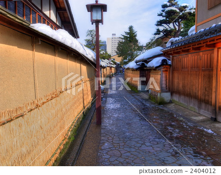 Winter Nagamachi samurai residence trace area 2404012