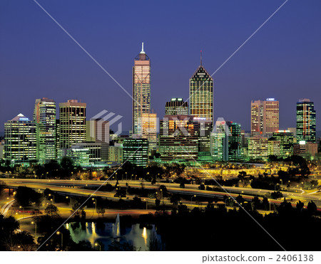 珀斯市中心夜景 2406138