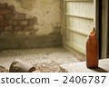 Empty bottle in the ruins 2406787