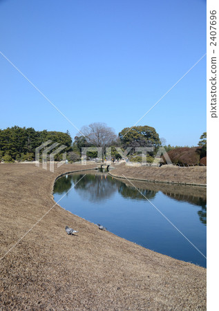 koraku-en, brook, creek 2407696